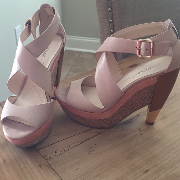 Pink and cork wedges - Picture 2 of 4